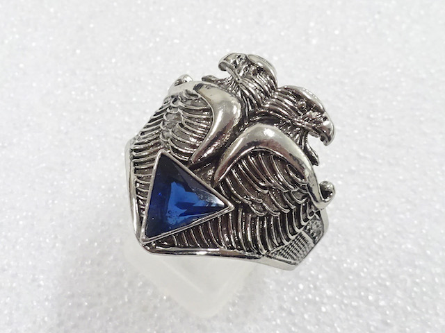 JAPANESE KIMONO / ANTIQUE COLORED STONE RING (SIZE 28)